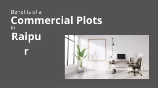 Benefits of a commercial plot in raipur