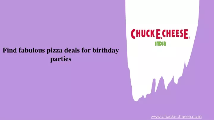find fabulous pizza deals for birthday parties