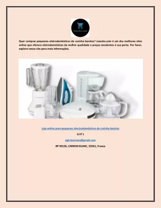 Loja online para pequenos electrodomésticos de cozinha baratos