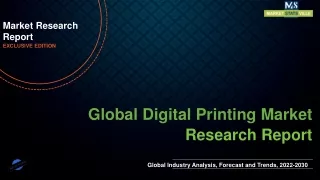 Digital Printing Market Growing Popularity and Emerging Trends to 2030