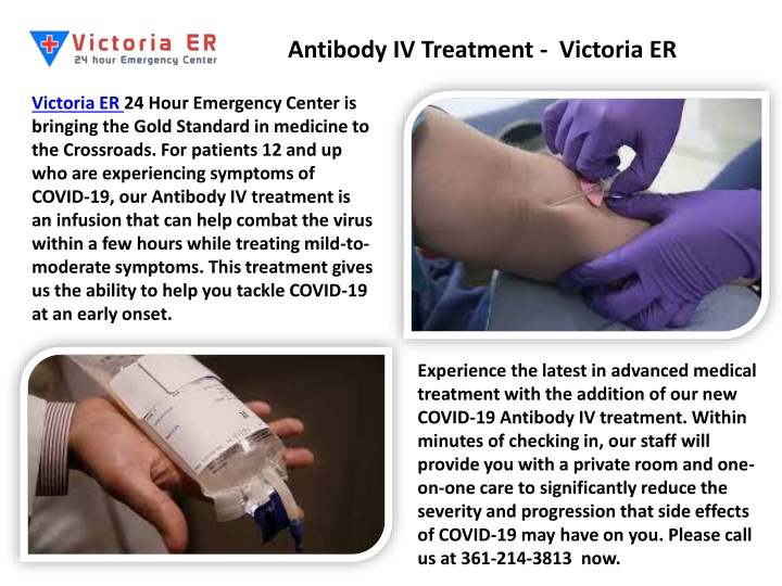 antibody iv treatment victoria er