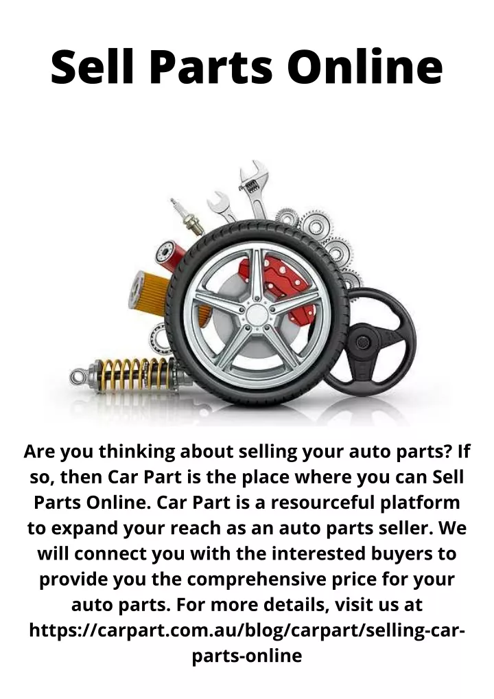 sell parts online