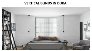 vertical blinds in dubai