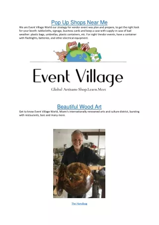 pop up shops near me