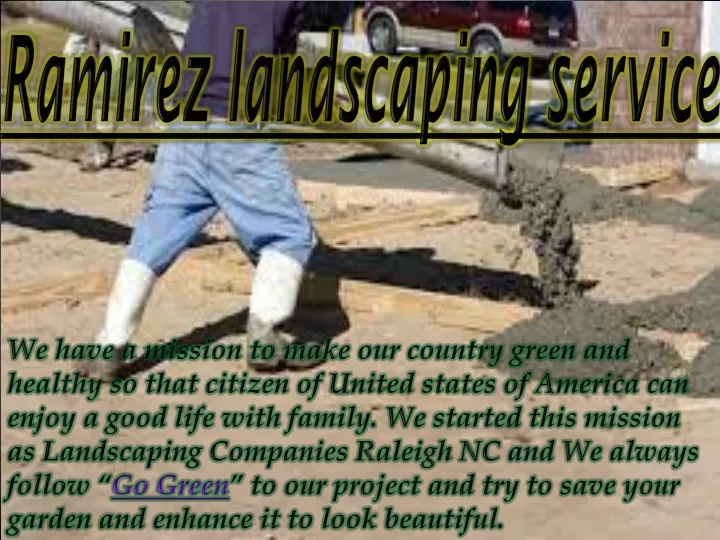 ramirez landscaping service