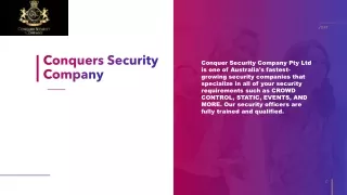 Conquers Security Company pdf