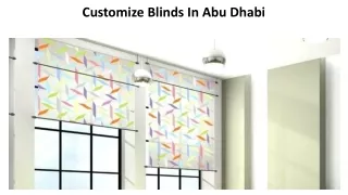 customize blinds in abu dhabi