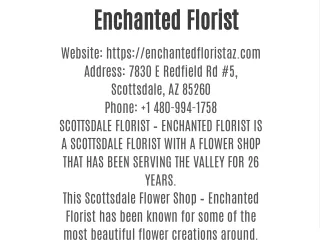 enchanted florist