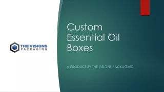 Custom Essential Oil packaging boxes