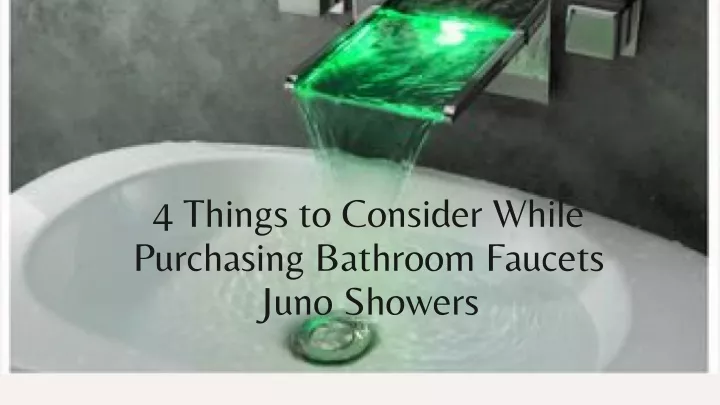 4 things to consider while purchasing bathroom