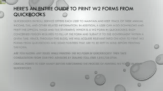 here s an entire guide to print w2 forms from quickbooks