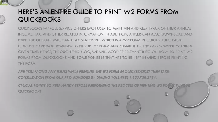 here s an entire guide to print w2 forms from quickbooks