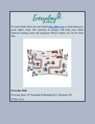 Kids Pillowcase | Foreverydaykids.com