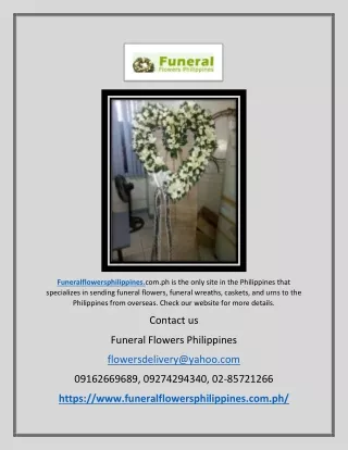 Funeral Flower Philippines | Funeralflowersphilippines.com.ph