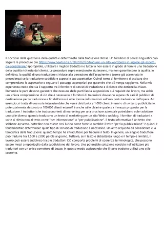 Traduttori professional di qualita