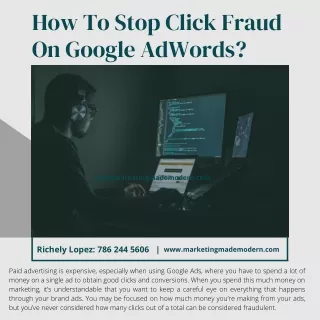 How To Stop Click Fraud On Google AdWords - PDF