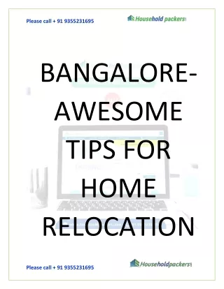 Bangalore Awesome Tips For Home Relocation