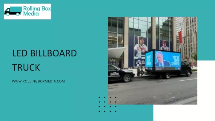 led billboard truck