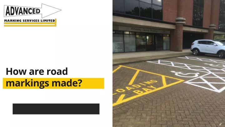 how are road markings made