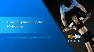 Gym Equipment Supplier Melbourne