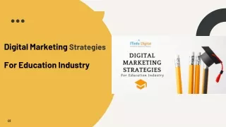 Digital Marketing Strategies For Education Industry