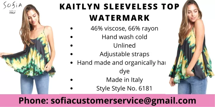 kaitlyn sleeveless top watermark