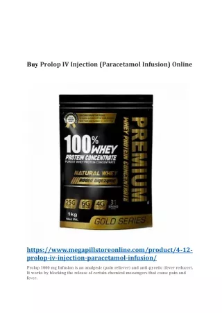 Buy Prolop IV Injection (Paracetamol Infusion) online