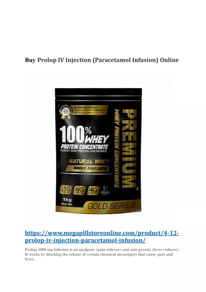 buy prolop iv injection paracetamol infusion