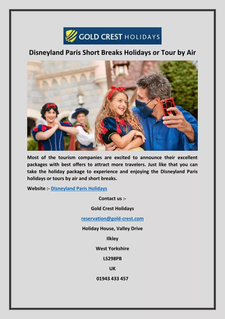 disneyland paris short breaks holidays or tour