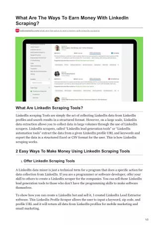 what are the ways to earn money with linkedin