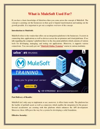 what is mulesoft used for