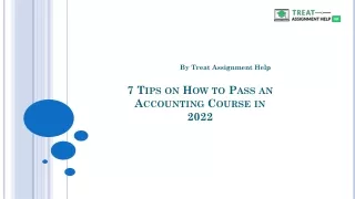 7 tips on how to pass an accounting course in 2022
