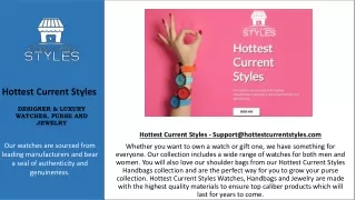 Hottest Current Styles - Support@hottestcurrentstyles.com