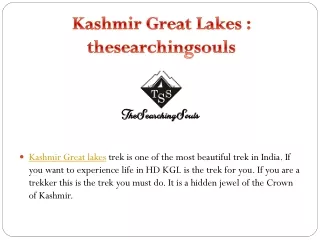 Kashmir Great Lakes