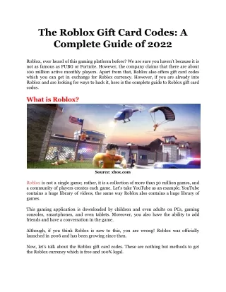 the roblox gift card codes a complete guide