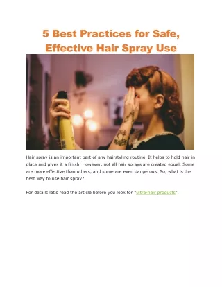 buy online hair spray