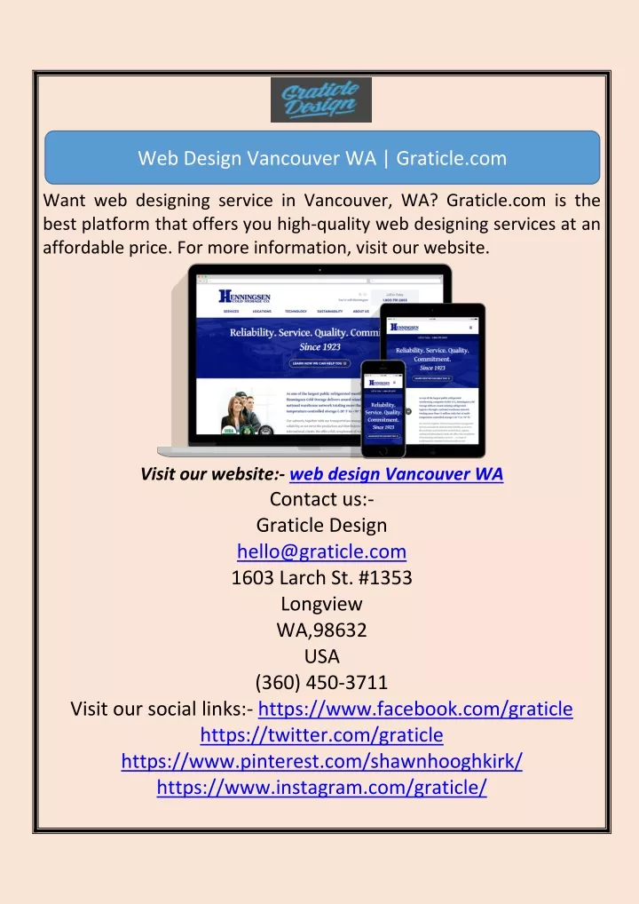 web design vancouver wa graticle com