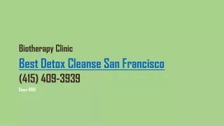 Best Detox Cleanse San Francisco