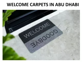 welcome carpets in abu dhabi