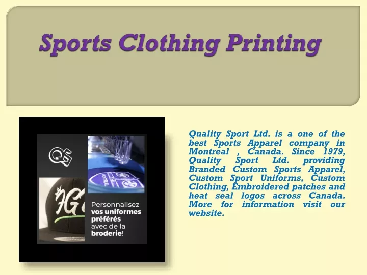 sports clothing printing