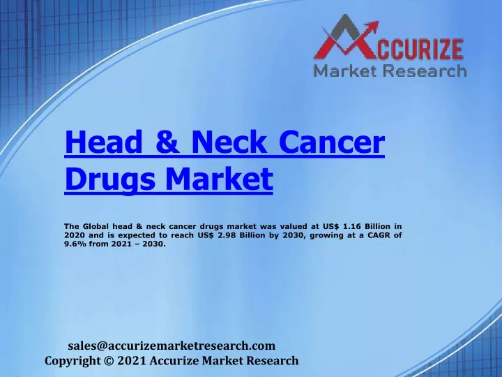 head neck cancer drugs market
