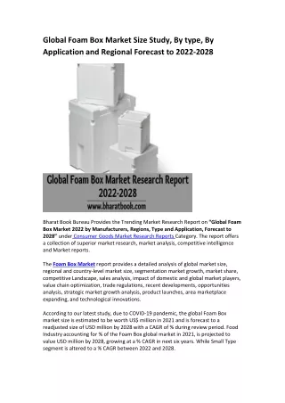 global foam box market size study by type