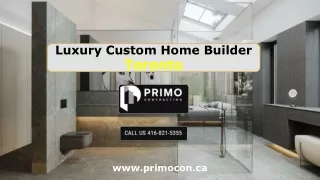 Luxury Custom Home Builder Toronto