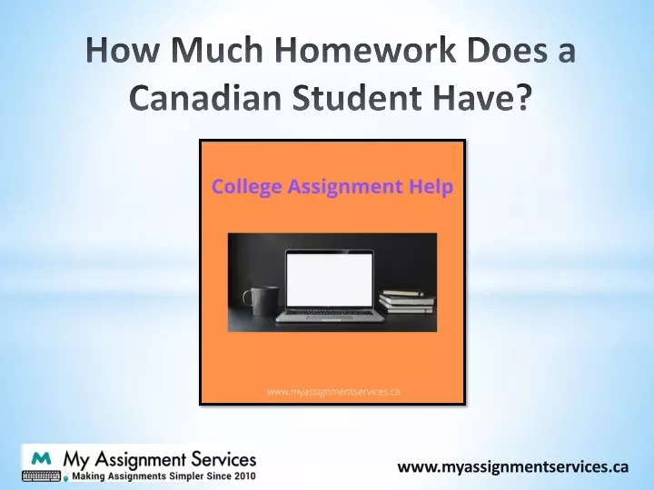 how much h omework d oes a canadian student have