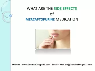 what are the side effects of mercaptopurine