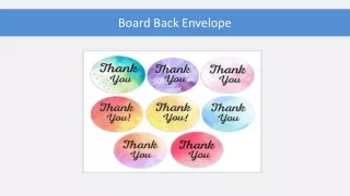 board back envelope