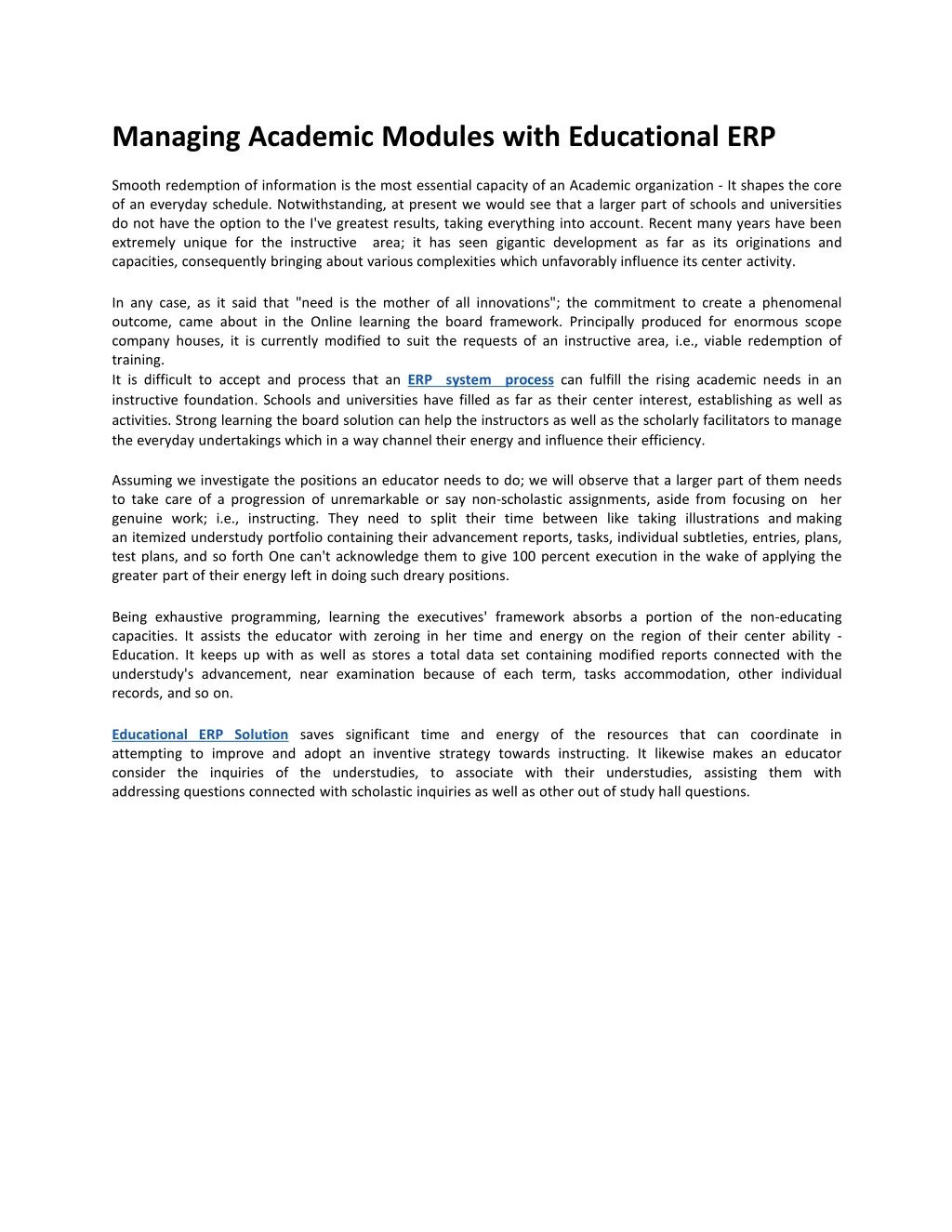 PPT - Managing Academic Modules with Educational ERP PowerPoint ...