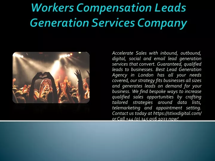 workers compensation leads generation services company