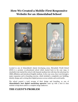 how we created a mobile first responsive website