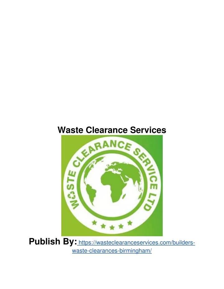 waste clearance services